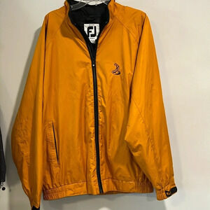 FootJoy - xl, yellow gold and black windbreaker